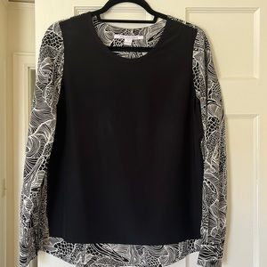 DVF blouse 100% silk Size 4